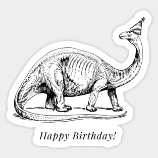 Happy Birthday Dinosaur! Sticker